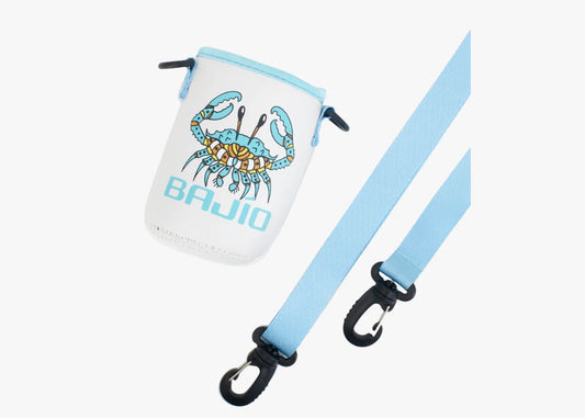 CRAB NECK KOOZIE WITH DETACHABLE LANYARD