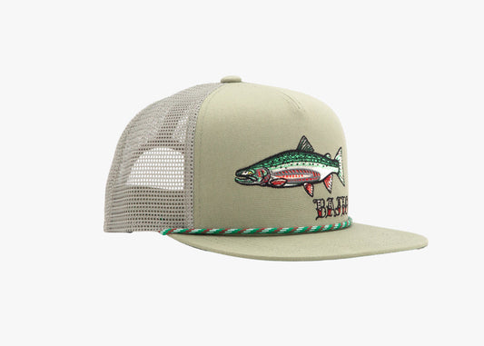 STEELHEAD FLAT BRIM TWILL TRUCKER