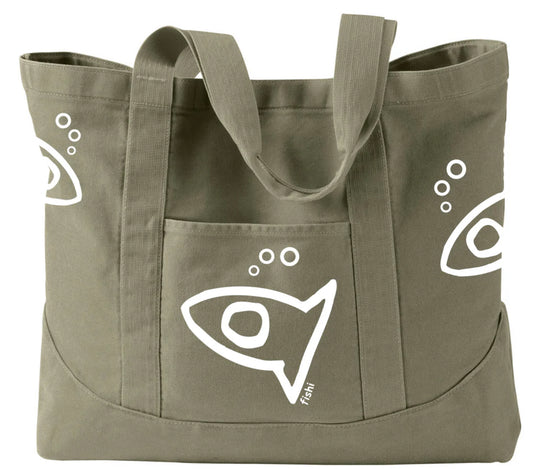 LARGE BEACH CANVAS TOTE