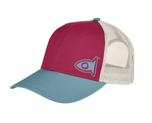 TRI-COLOR CAP BURGUNDY / BLUE SLATE